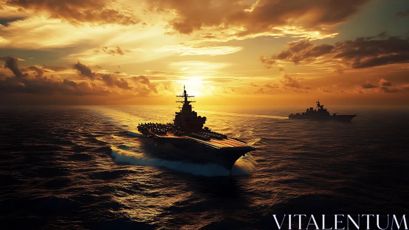 Steel giants carve molten paths beneath a burning horizon