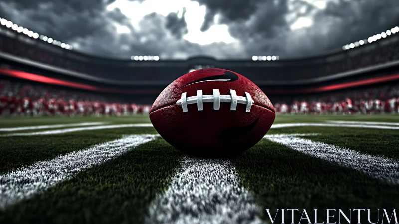 Lone gridiron rebel waits center stage for the storm snap