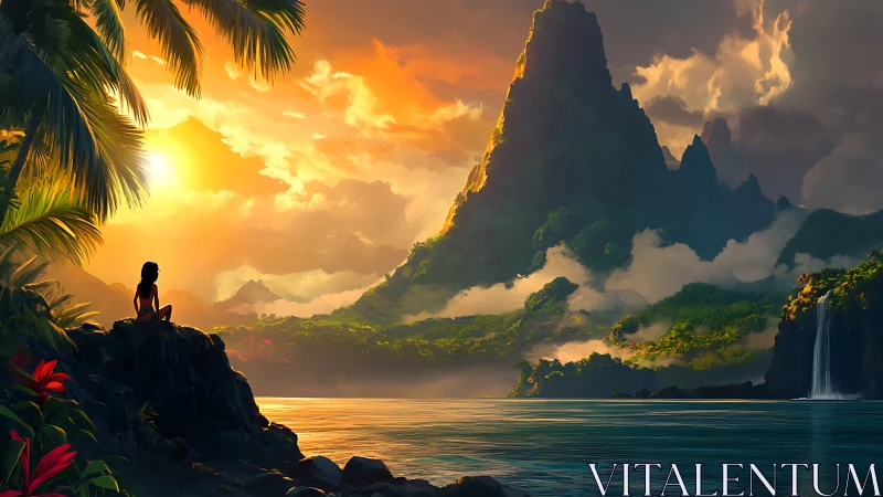 Tropical Paradise: Where Wonder Meets Golden Hour.