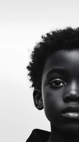 Tonal Portrait Study: Dramatic Contour Rendering in Monochromatic Form.