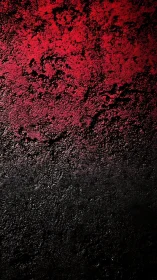 Red and black textured gradient evokes bold dramatic contrast.