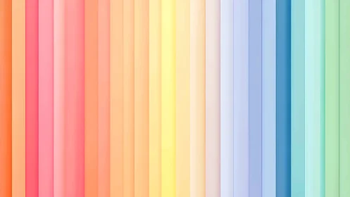 Pastel vertical color stripes forming soft rainbow gradient.