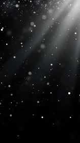 Volumetric light scattering through suspended dust particles in darkness