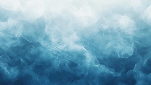 Dreamy Blue Mist Abstract Background with Soft Texture.