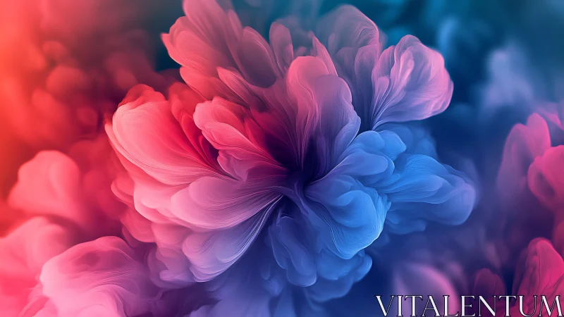 Velvety clouds of color blooming in soft neon light.