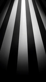 Radiant monochrome stripes create bold depth and motion