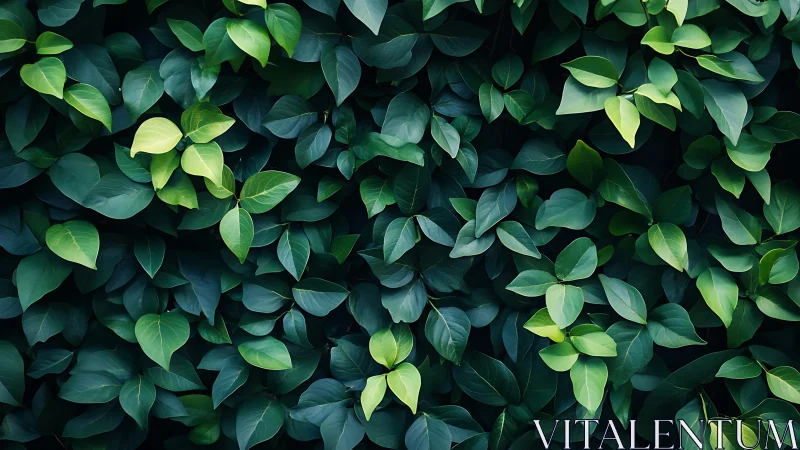 Lush green foliage forms a dense, calming natural backdrop.