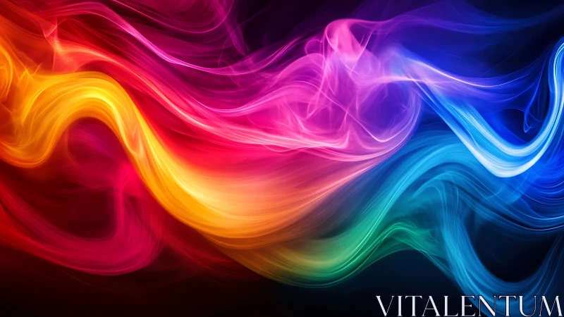 Color storms curl through darkness and whisper electric dreams