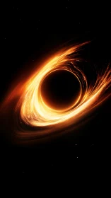 Luminous black hole accretion disk curves through deep space