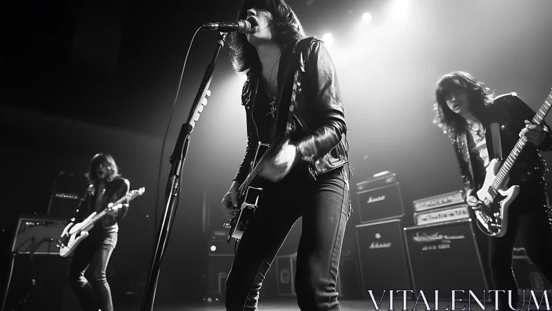 Electric rock trio pours raw energy into a live stage moment