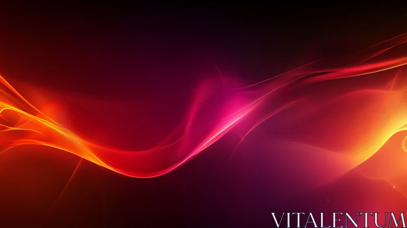 Luminous Wave Flow Abstract Design.