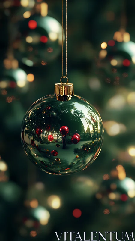 Specular analysis of reflective ornament bokeh field.