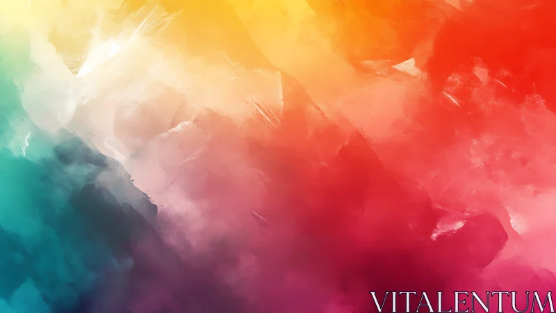 Multicolor abstract gradient shows smooth diagonal color flow