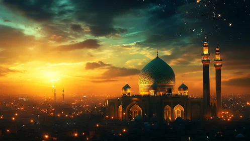 Sunset-drenched domes trade secrets with awakening stars