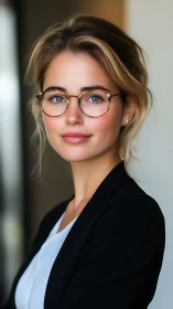 Softly confident portrait of a bright young professional woman.