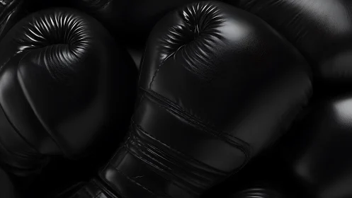 Boxing Gloves: Monochromatic Leather Surface Analysis.