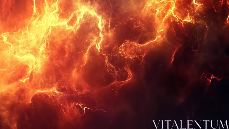 Intense Flames Dance in Dynamic Fire Display