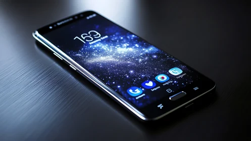 Smartphone displaying 1809 with social media app icons