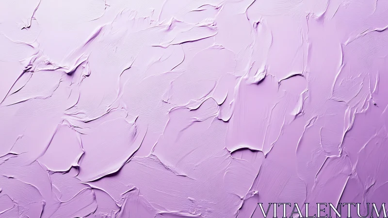 Lavender impasto texture shows thick ridged strokes and smooth drag marks