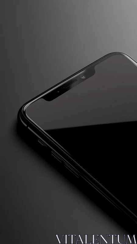 Modern smartphone notch design with curved display edge architecture