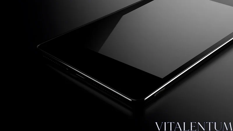 Sleek Modern Tablet: Minimalist Tech Elegance.