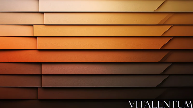 Layered orange gradients form geometric abstract panels.