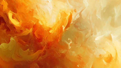 Solar rivers swirl upward in molten saffron and pale fire