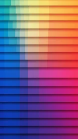 Layered horizontal gradient panels blend cool to warm colors