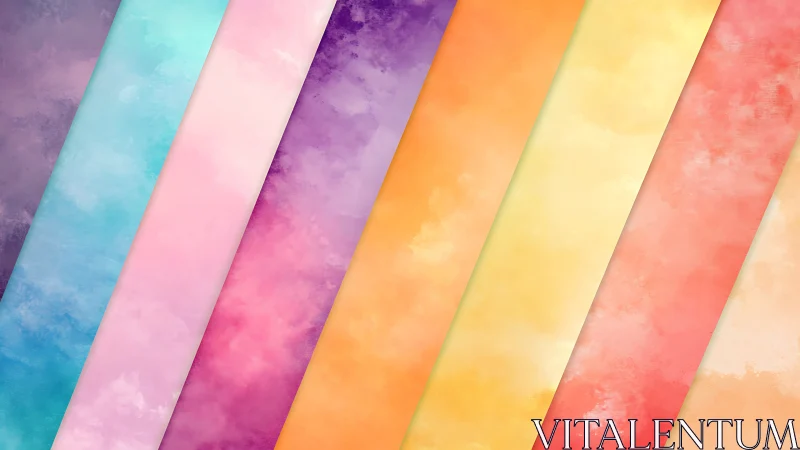 Diagonal pastel stripes blend soft clouds and gradients.