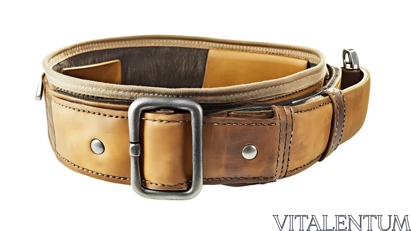 Rugged Leather Belt with Timeless Appeal and Character