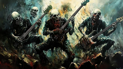 Ossified death metal quartet in kinetic chromatic turbulence.