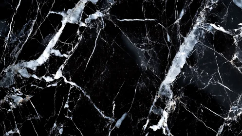 Midnight marble veins weaving elegant, moody patterns.