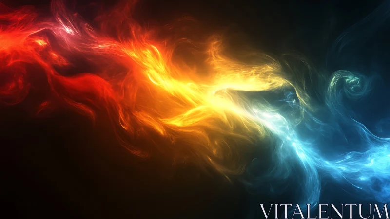 Fire and Ice Collision in Dark Space.