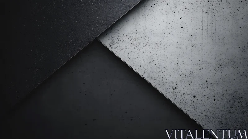 Layered dark concrete panels intersect with subtle texture.