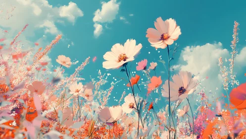 Wildflower Dreams Under Turquoise Skies.