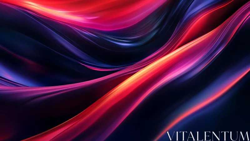 Glowing rivers of color flow gently across a dreamy night