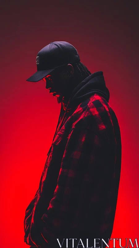 Moody red portrait celebrates quiet style and street energy