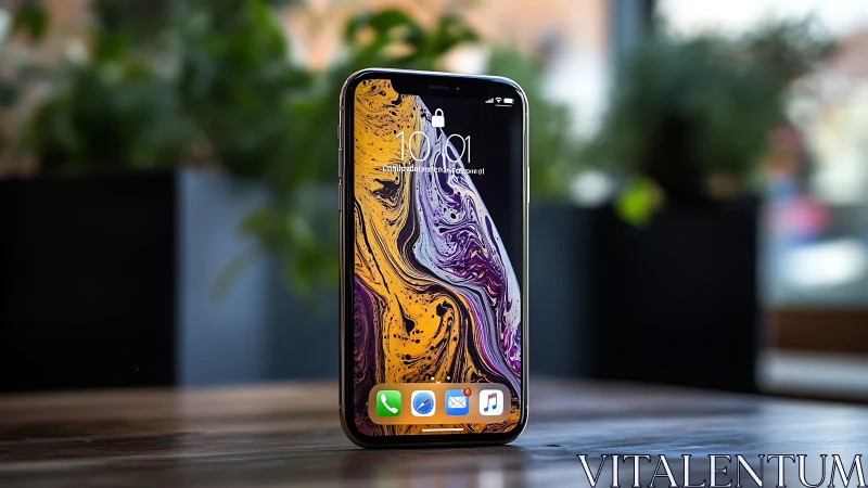 Modern iPhone Displays Stunning Liquid Swirl Wallpaper