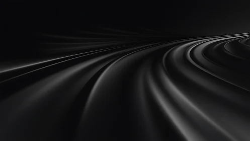 Midnight curves whisper toward a vanishing digital horizon