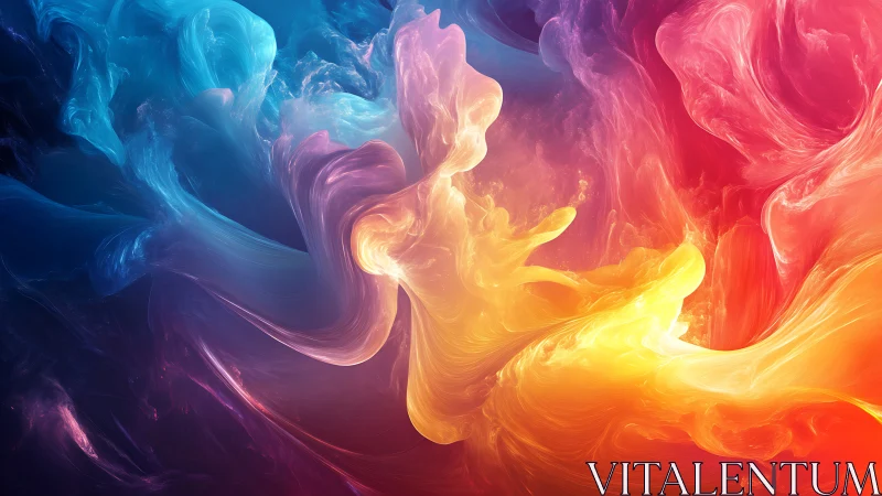 Color storms twist through liquid light in cosmic duet