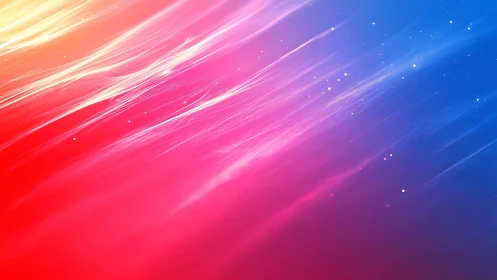 Neon gradient light trails sweep across vivid color field.