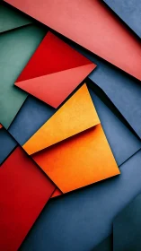 Geometric color planes intersecting with layered depth