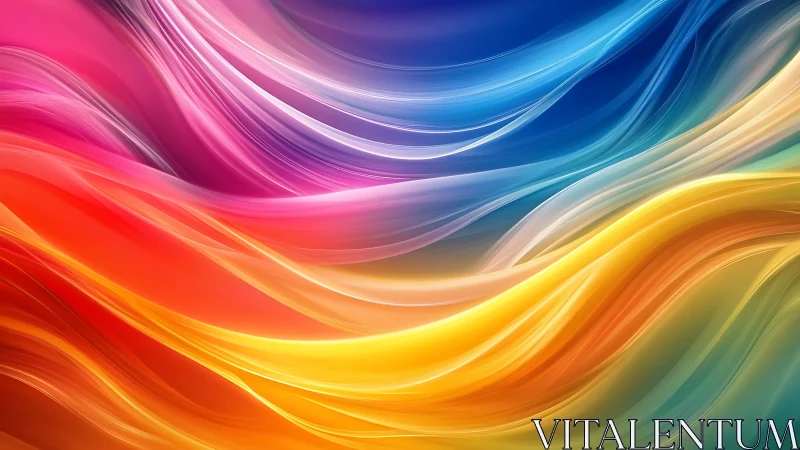 Multilayer spectral light waves form dynamic flowing color gradients