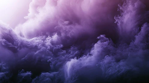 Violet storm clouds curl like whispered galaxies in bloom