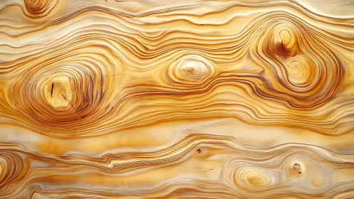 Natural wood grain texture with swirling knots, warm earthy tones.