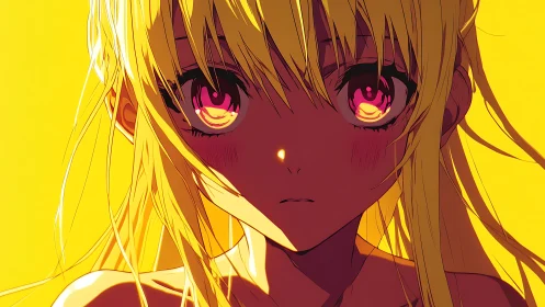 Golden glare holds a quiet storm inside luminous eyes