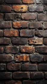 Weathered brick wall glowing with rustic warmth and character.