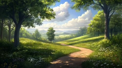 Where Verdant Pathways Dance Through Ancient Tree Cathedrals.