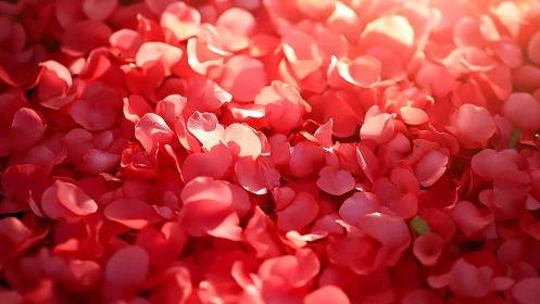 Crimson Whispers: A Thousand Velvet Petals Tumble.