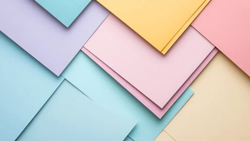 Gentle pastel paper layers create a calm, inviting canvas